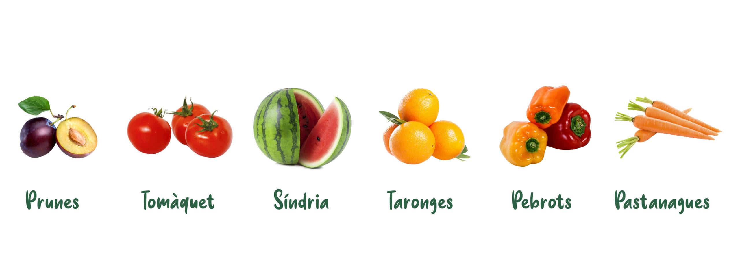 Fruites i verdures de la temporada d'estiu